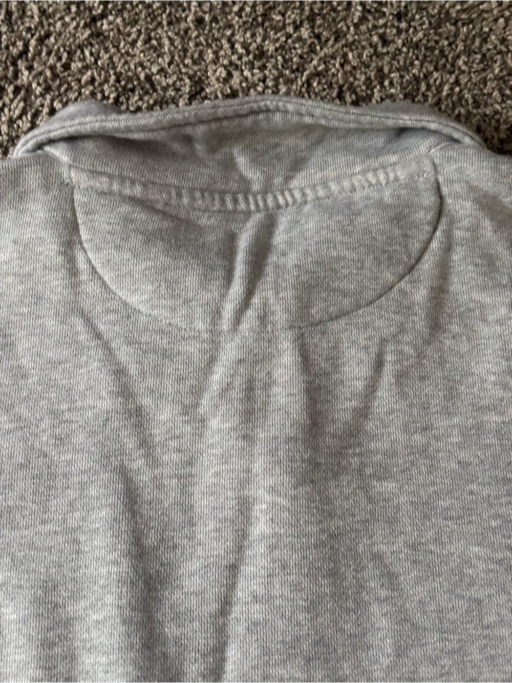 Aerie Fleece of Mind Cropped Polo Henley Collared Fleece Sweatshirt Grey Size M - Picture 5 of 14